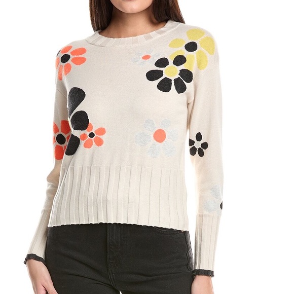 WISPR Blossom Silk-blend Sweater In Neutral Size M NWT - Picture 2 of 10